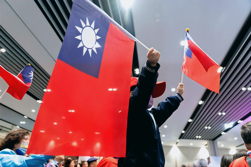 国民党全国代表大会。(Photo by Yu Chien Huang / AFP) (Photo by YU CHIEN HUANG/AFP via Getty Images)