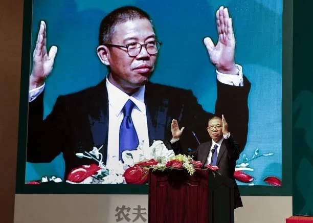 農夫山泉創辦人鍾睒睒。資料圖片。（STR/CNS/AFP via Getty Images）