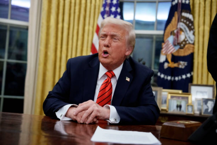 美国总统唐纳德·特朗普。(Photo by Andrew Harnik/Getty Images)