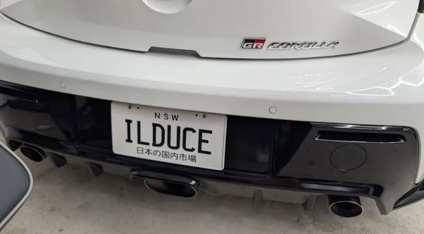 悉尼一名男子被勒令交出印有“ILDUCE”字样的个性化车牌。 （图片由本人提供）