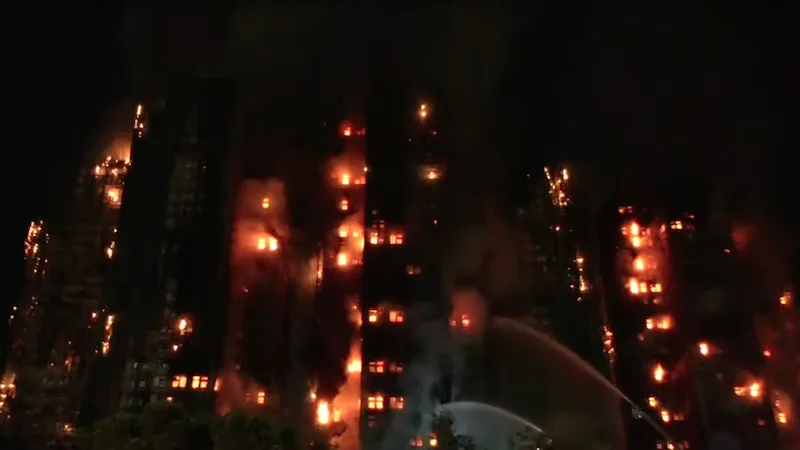 香港,大埔,屋苑,宏福苑,五级,火警,大火