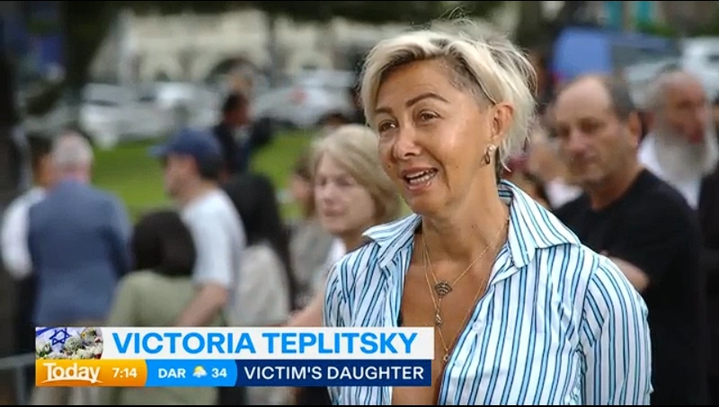 维多利亚·特普利茨基 (Victoria Teplitsky)。（截图取自9 News Australia和TODAY/优兔频道）