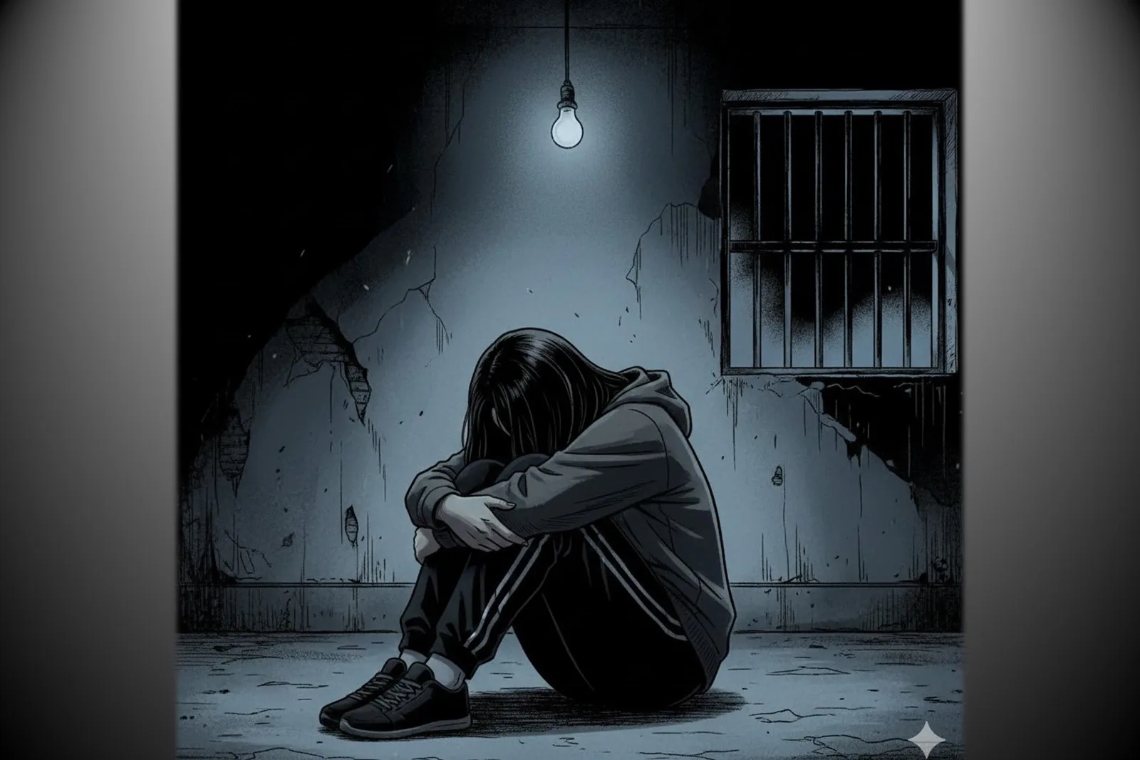 陝西省一名14歲女童遭父親多次強暴、猥褻，法院只判獸父10年有期徒刑，引公眾憤怒。（Gemini製圖）