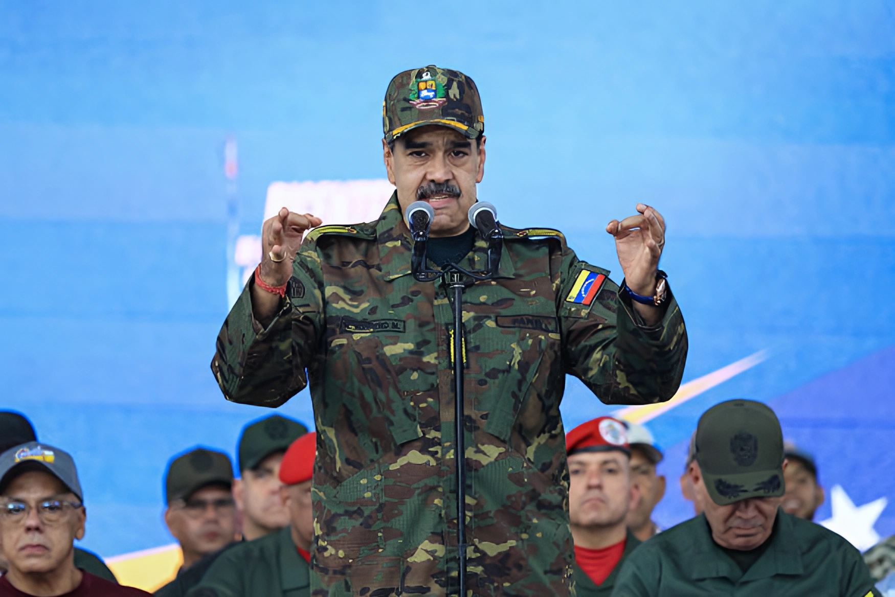 美国军队逮捕委内瑞拉总统尼古拉斯·马杜罗。(Photo by Jesus Vargas/Getty Images)