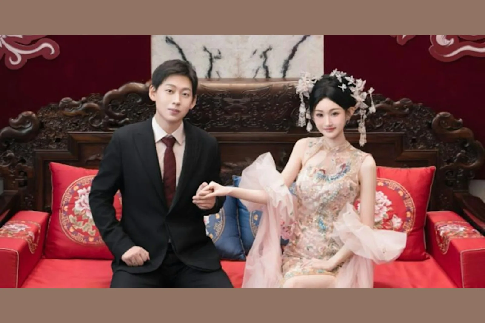 大陸歌手陳雪凝1月17日在山西完婚不到一周，網路便傳出男方出軌的消息。（微博擷圖）