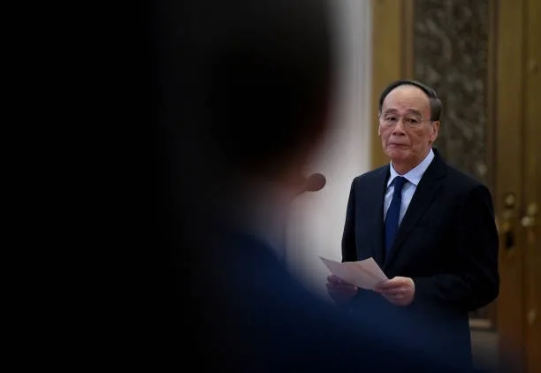 中共前國家副主席王岐山。資料圖片。（Noel Celis-Pool/Getty Images）