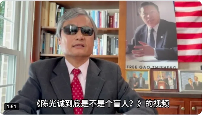 盲人,律师,陈光诚,王志安,诽谤,央视记者,造谣,诽谤
