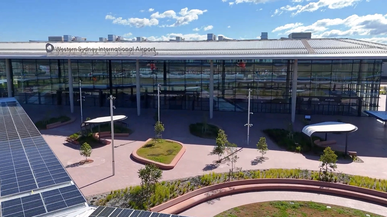 西悉尼國際機場將於10月底正式啟用。(截圖取自YouTube/Western Sydney International Airport)