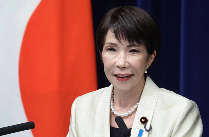 日本首相兼自民党总裁高市早苗。 (Photo by Kiyoshi Ota / POOL / AFP via Getty Images)