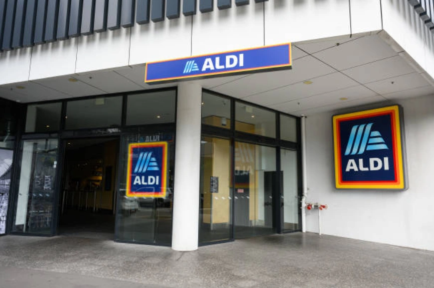 德国连锁超市巨头Aldi，将在西悉尼机场建配送中心。图为悉尼ALDI超市门店。 (Photo by James Gourley/Getty Images)