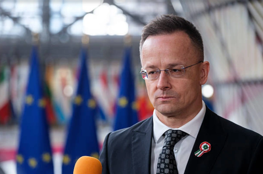 匈牙利外交部长彼得·西亚尔托（Peter Szijjarto）。(Photo by Thierry Monasse/Getty Images)