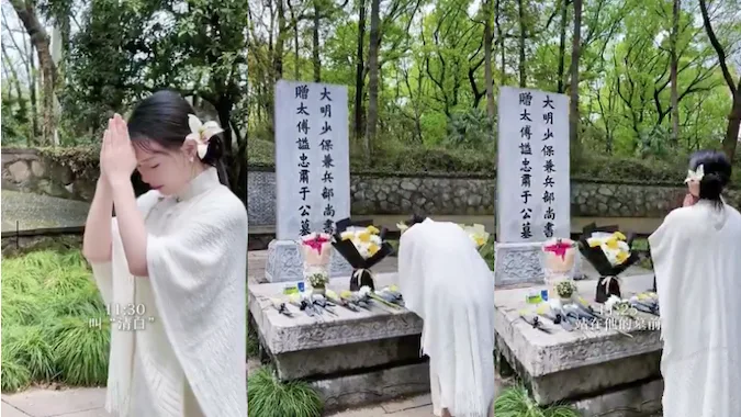 上坟,古人,扫墓,爱好,供品,墓地