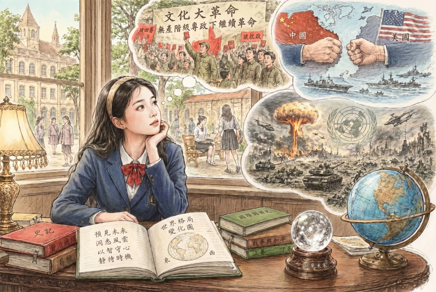 洛洛：惶惶不可終日（AI繪圖）