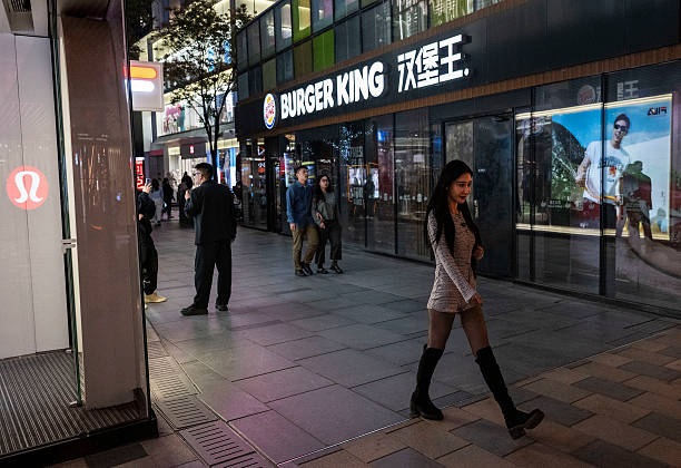 北京的漢堡王。（Kevin Frayer/Getty Images）