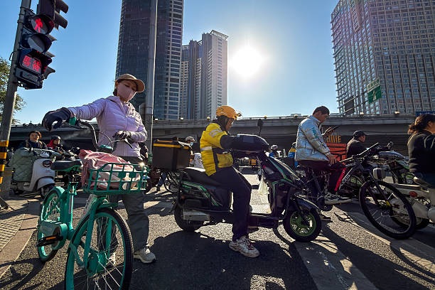 北京街頭。（Cheng Xin/Getty Images）