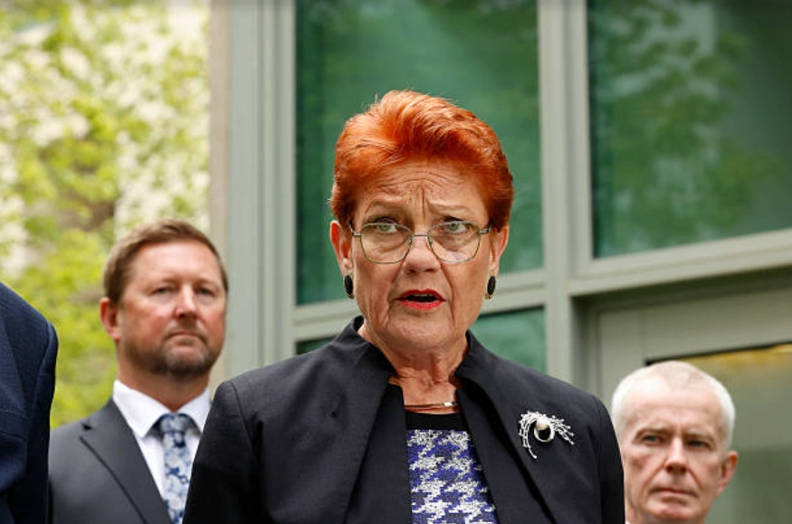 一國黨領袖、參議員寶琳·漢森（Pauline Hanson）。 (Photo by Hilary Wardhaugh/Getty Images)