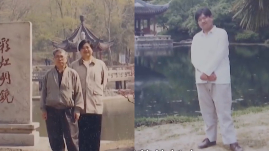 南京一名45歲獨身男子病逝，陪伴其治療的叔叔無法繼承其遺產，其15萬存款也被民政局轉走，引發爭議。圖為該男子和其叔叔。（網路擷圖）