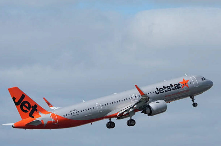 圖為澳洲捷星航空空客A321-251NX飛機。 (Photo by Asanka Ratnayake/Getty Images)
