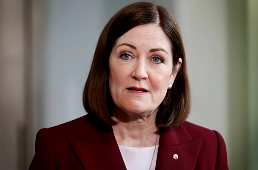 影子通讯部长莎拉·亨德森（Sarah Henderson）。(Photo by Hilary Wardhaugh/Getty Images)