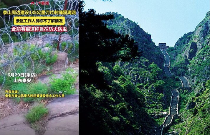 山东,泰山,隔离网,围山,泰安