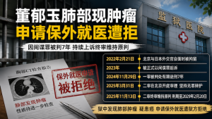 间谍罪,董郁玉,患癌,保外就医,肿瘤