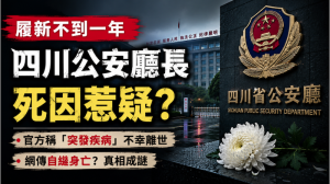 四川,公安廳長,黃瑞雪,猝逝,死因,自縊