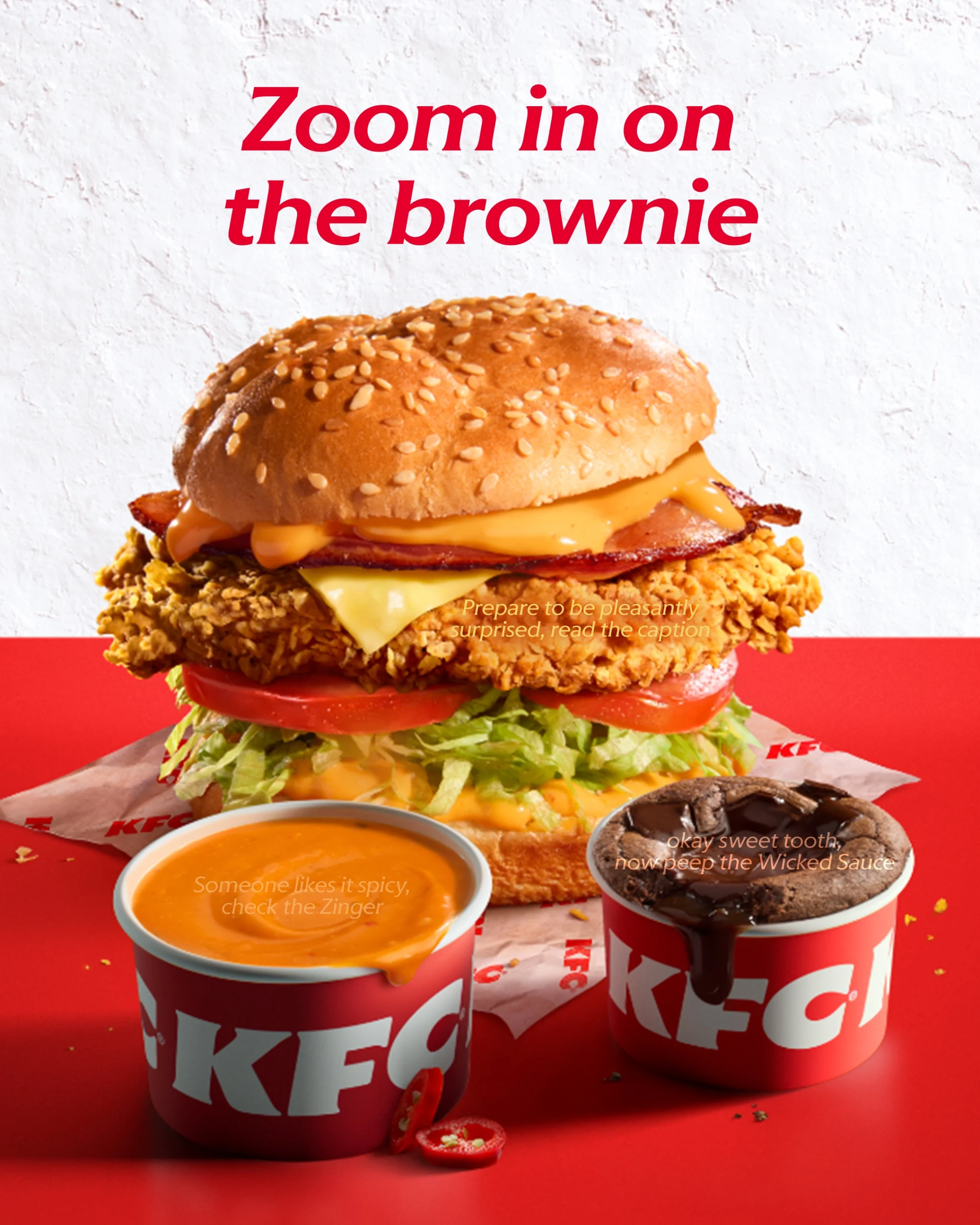 肯德基邮递员免费Zinger Box优惠。（Source：instagram/kfcaustralia）