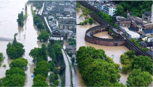 颱風,白海豚,台州府,城牆,防洪屏障,降雨