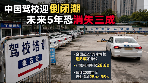 駕校,倒閉潮,行業,淘汰,學車